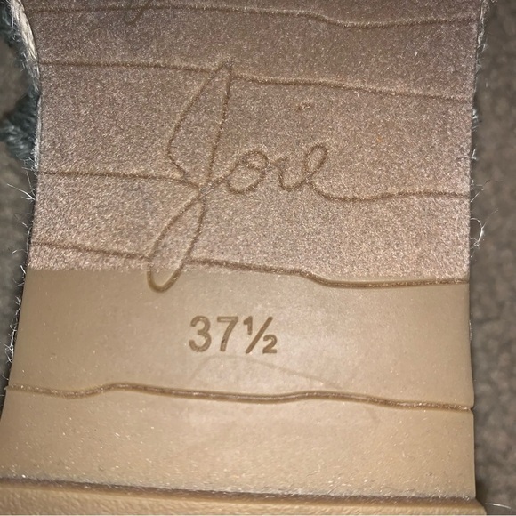 JOIE Vivienne Olive Green Espadrille Slip On Flat size 37.5 or US 7 - Picture 5 of 5